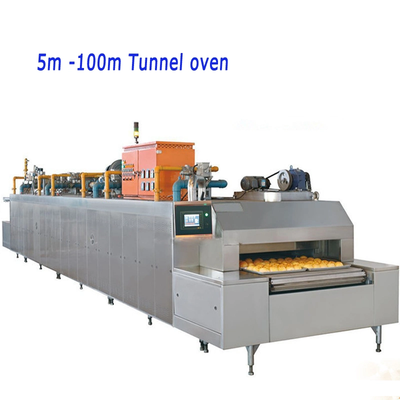 Continuous Tunnel Furnace Convection Conveyor Loaf Bread Bakery Food Baking Gas Oven with Steam Price