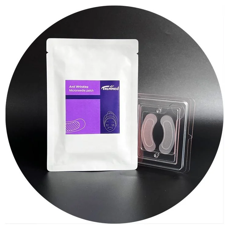 Hyaluronic Acid Microneedle Under Eye Patches Micro Needle Patches for Eye Wrinkles Eye Bags and Dark Circle Removal