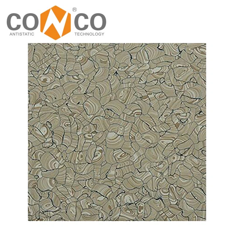 2mm Commercial Anti-Static ESD PVC Vinyl Clean Room Flooring Tile for Hospitals