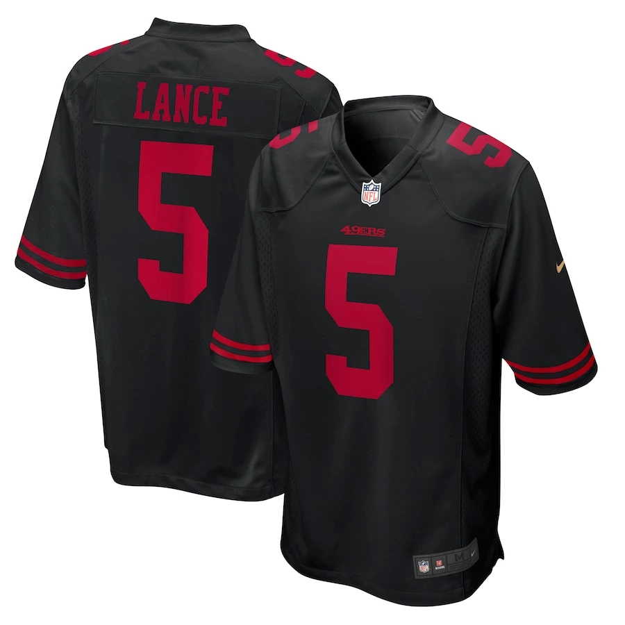 49ers Jerseys 5 Trey Lance Camisetas de fútbol