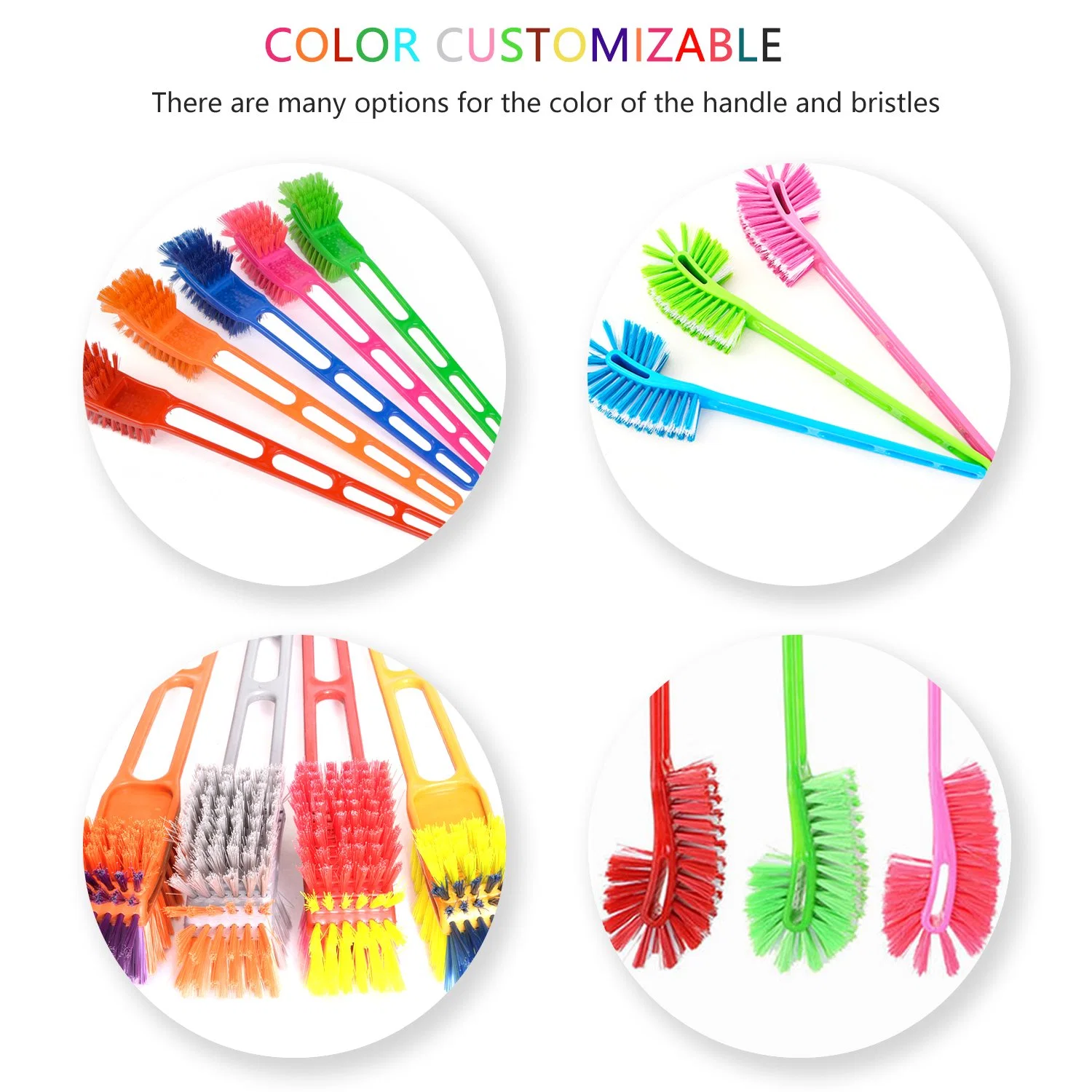 Plastic Toilet Cleaner Washing Brush