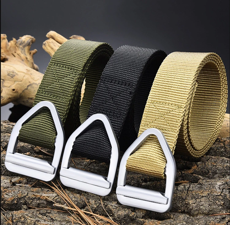 Unisex Belt Alloy Double Ring Buckle Belt Cowboy Outdoor Sports Fashion Casual High quality/High cost performance Belt