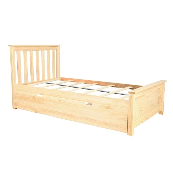 Cama de Plataforma Twin com mobiliário para criança, com Quarto de Madeira moderno e alta qualidade Com trundle