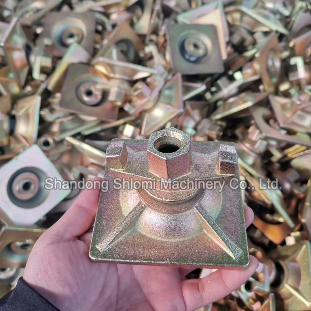 Scaffold Square Round Anchor Formwork Scaffolding Casted Plated Construction Tie Rod Casting Ductile Iron Wing Swivel Nut