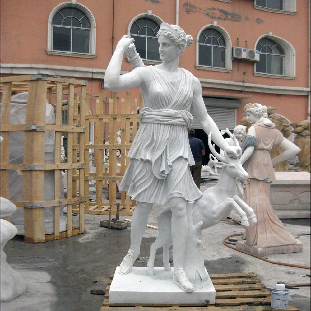 Usine directement de la fabrication de grandes statues de jardin en pierre pour la vente