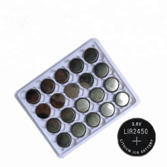 Lir2450 3.6V 125mAh Lithium Button Cell