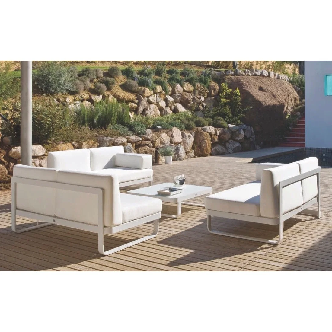 Hot Sale European Style Outdoor Furniture Garden Sofa Set Modern Patio Sofa Furniture