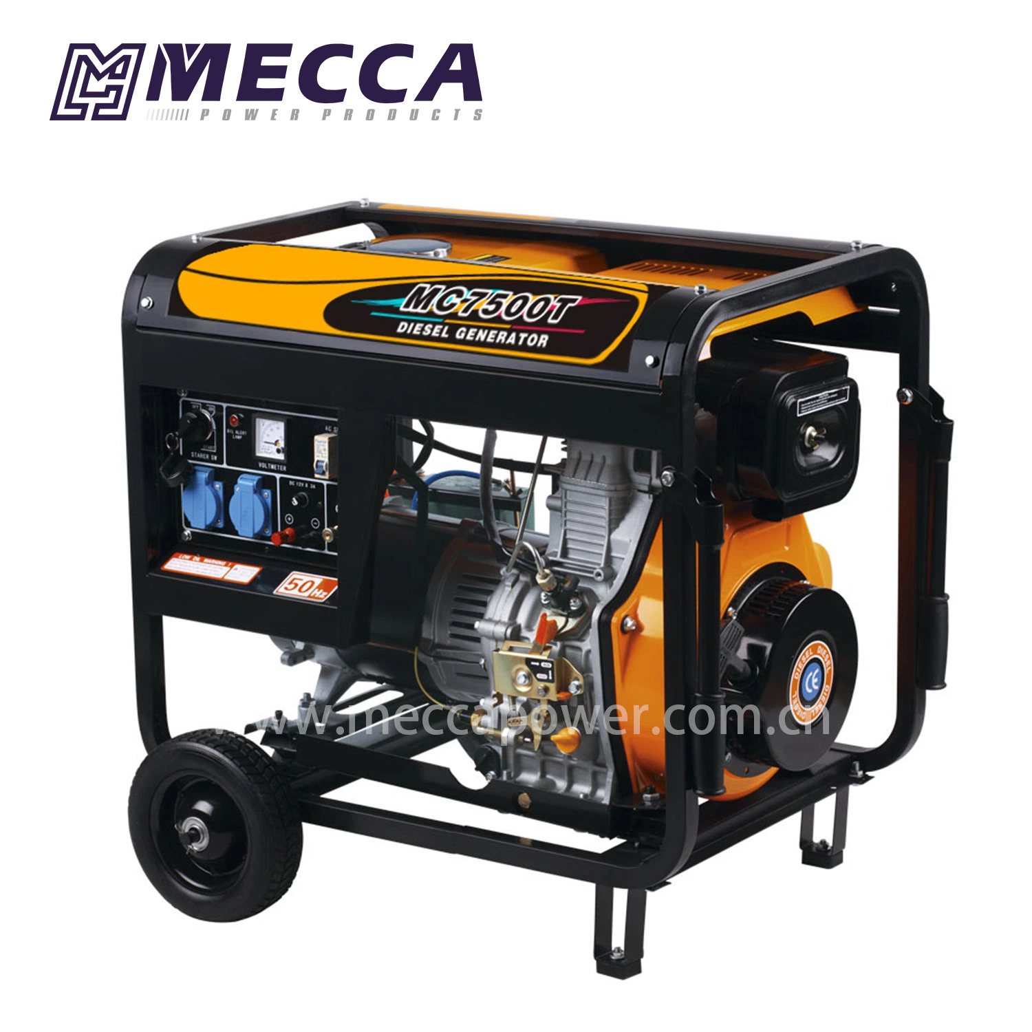 Home Standby Portable Air Cooled Diesel Generator 5 kVA 5000 Watts Solar Power Generator