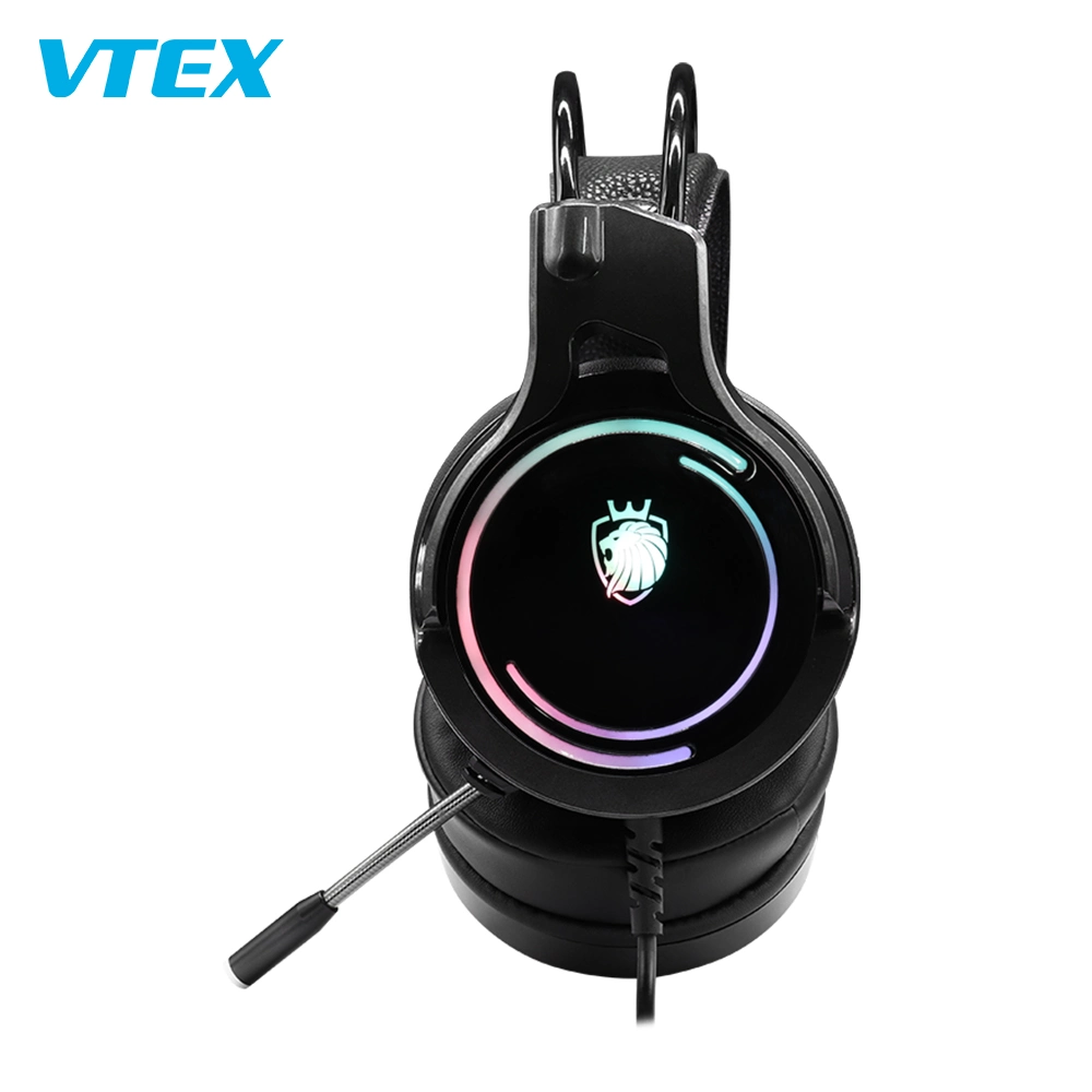 China Noise Cancelling Wired RGB Lighting Gaming Headset Custom Headphones Best Headphone Headphones for PC Gamer