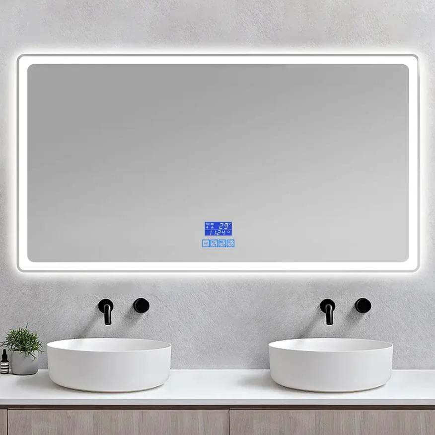 Smart LED Mirror for Home Decoration with Bluetooth and Touch Sensor