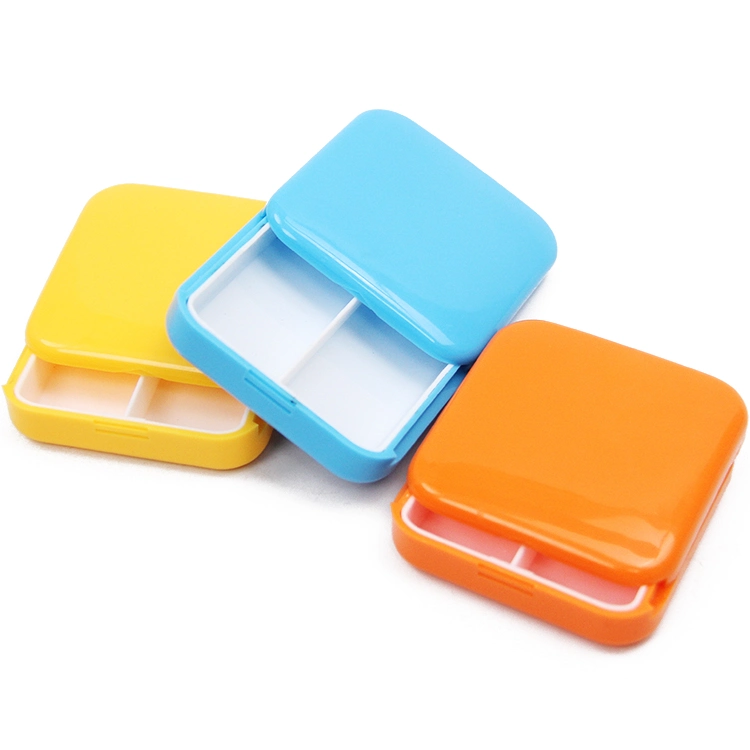 PP Custom Medical Square Shape Packaging Monthly Plastic Pill Box