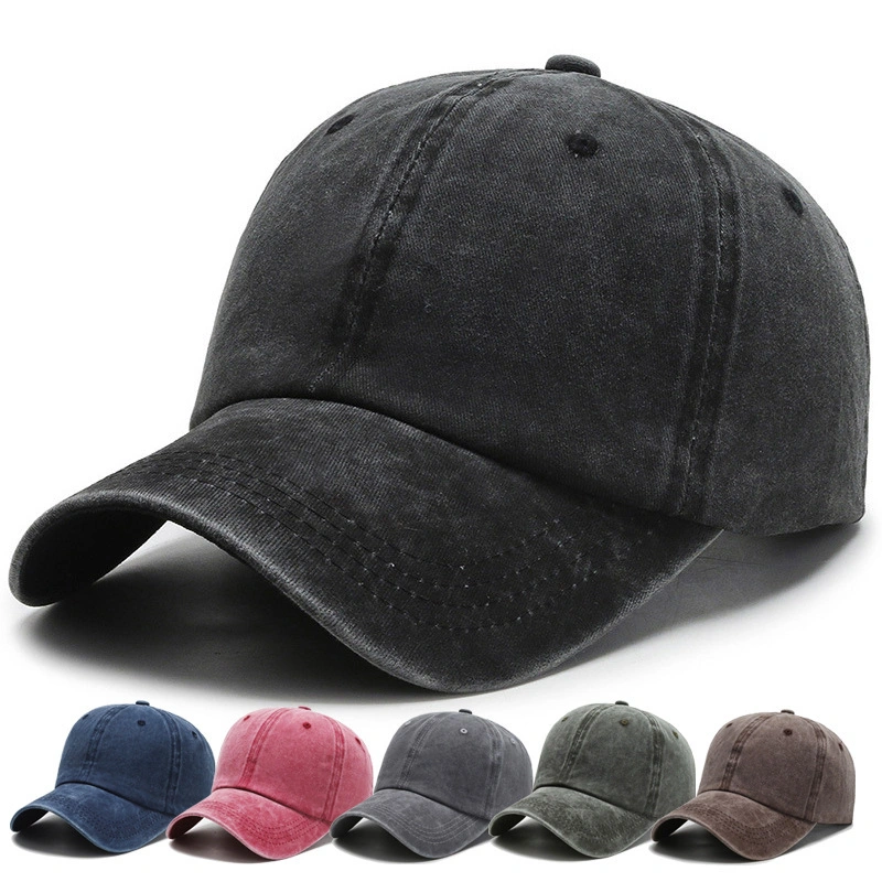 Cotton Distressed Vintage Cap Fashion Dad Hat with Logo Custom Baseball Cap