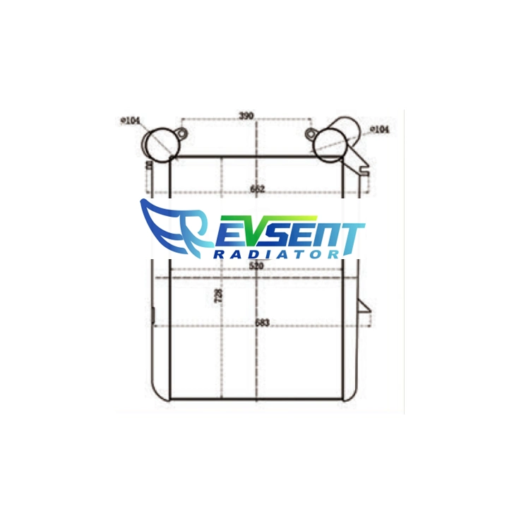 Échangeur air-air pour DAF CF OE de refroidissement du moteur du chariot 1372296 1685549