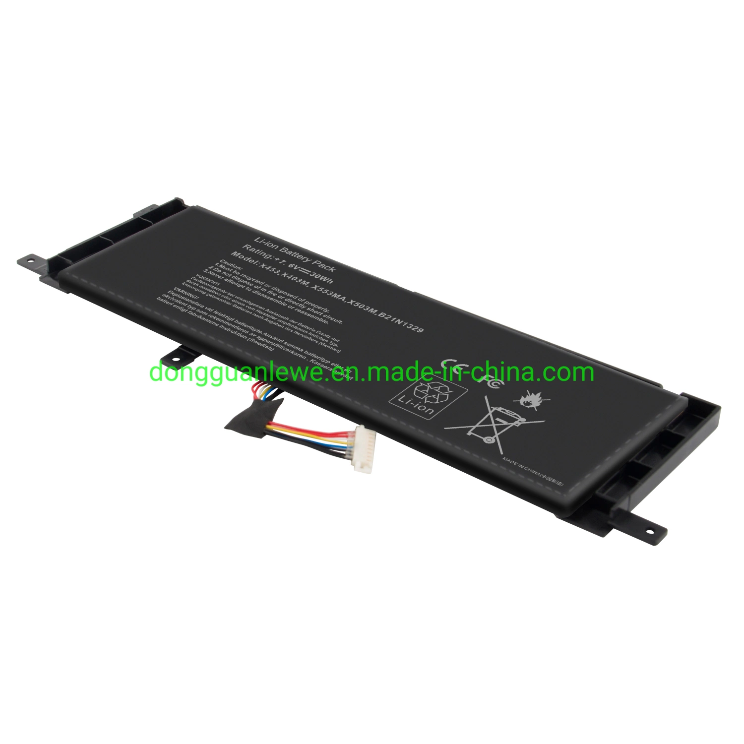 Laptop Battery Replacement for Asus X453 X403 X453mA F453 B21n1329 F453mA-Wx430b F453mA-Wx429b Notebook Computer Battery Pack