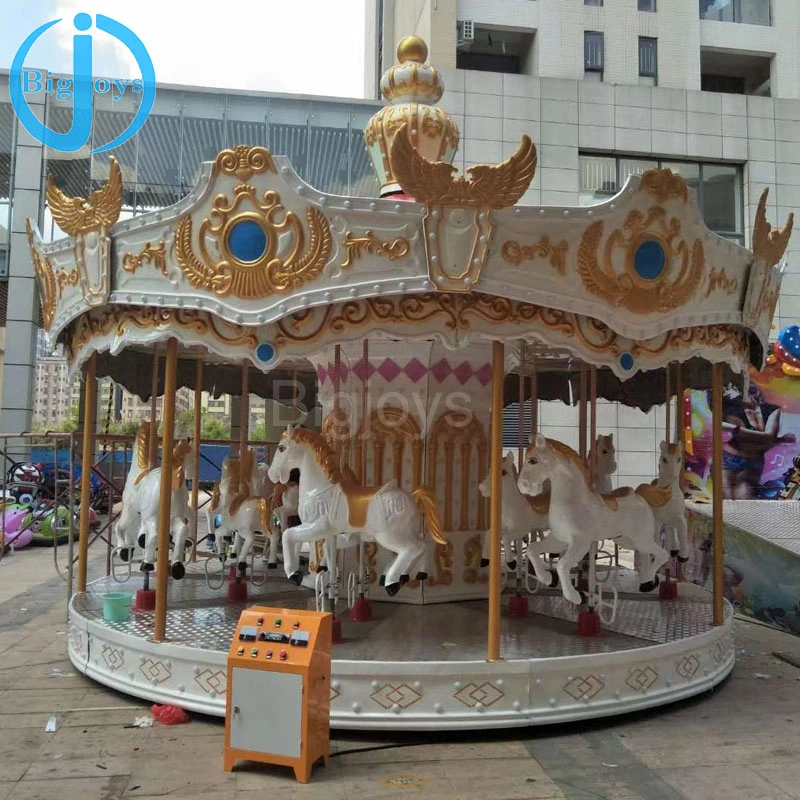 China Fornecedor Parque de Diversões Branco Casamento Electric Merry Go Round Cavalo carrossel para venda