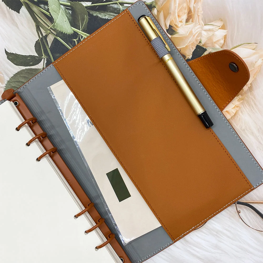 Popular A5 Buckle Loose Leaf PU Leather Cover Agenda Notebook