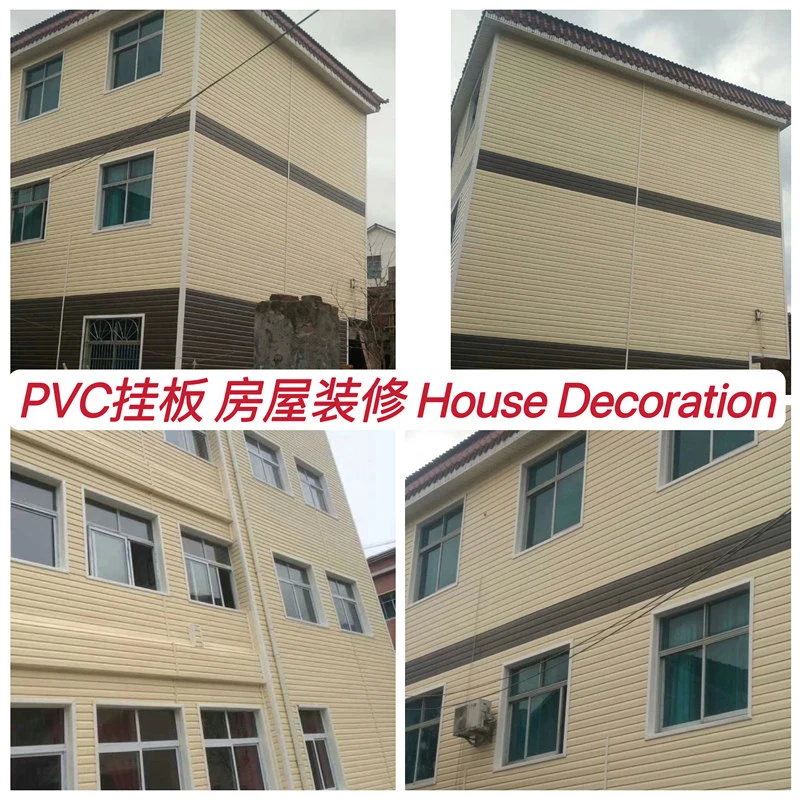 Panneau mural extérieur en PVC pour la rénovation de maison - Projet de rénovation de maison ancienne.