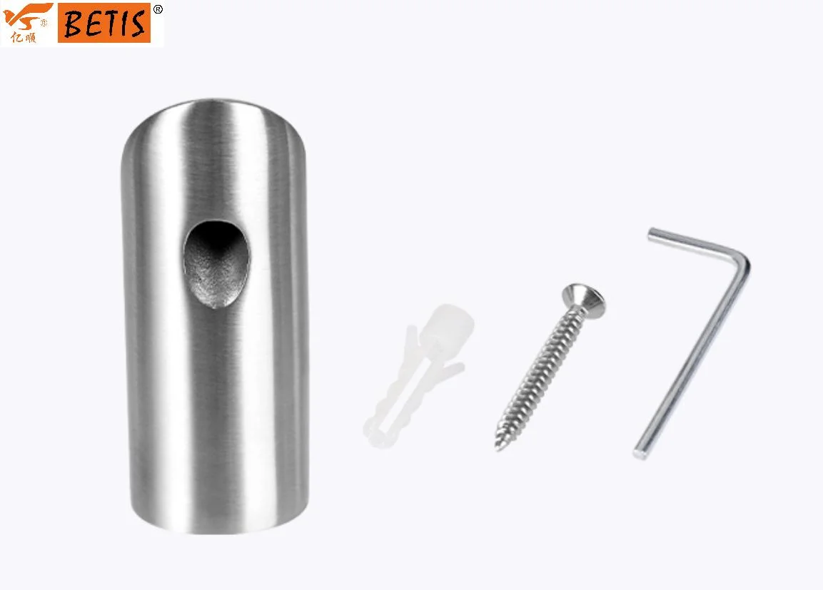 Shower-Glass Hardware Accessories 45 Degree Solid Stainless-Steel Support Bar Fitting Wall-Mount Connector