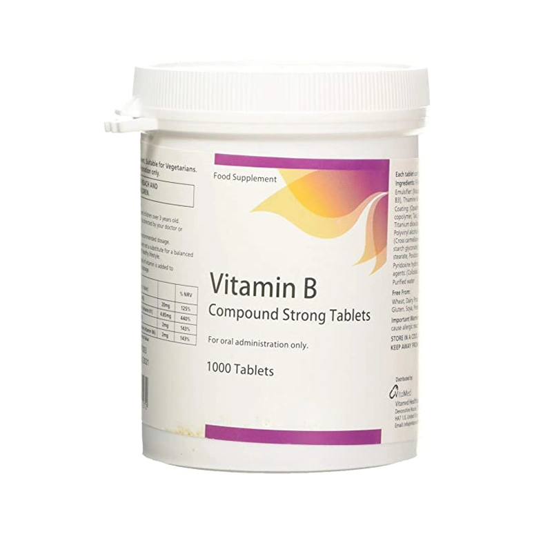 Compound Vitamin B Tablets B1: 3mgb2: 1.5 Mgb6: 0.2 Mg