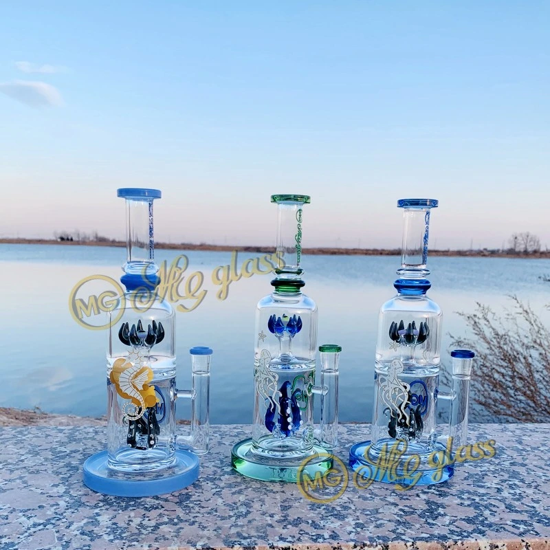 Glass Water Pipe Manufacture Smoking Handpipe Glass Beaker 10inch with Smoking Accessories