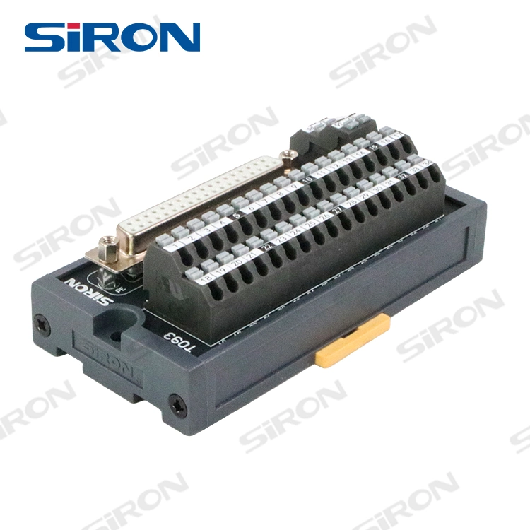 Siron T093 Female D-SUB DIN Rail Mount Interface Module Screw Terminal Block Breakout Board Splitter Board