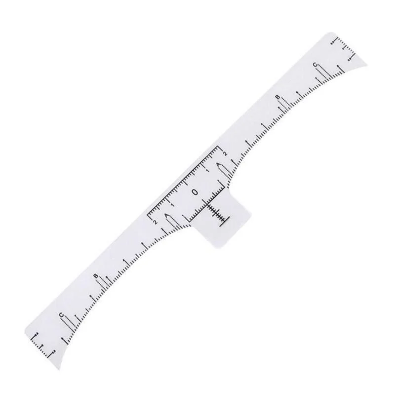 Professional Disposable Eyebrow Measurement Ruler Permanent Makeup Sticker Tattoo Accessories Tool