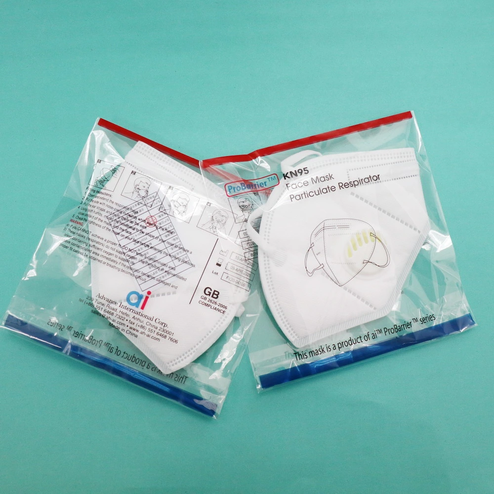 Kn95 Masks of Filtration 95/ with Earloops /White Colour Disposable Face Mask 5 Ply Antivirus Melt Blown Cloth Ffp2