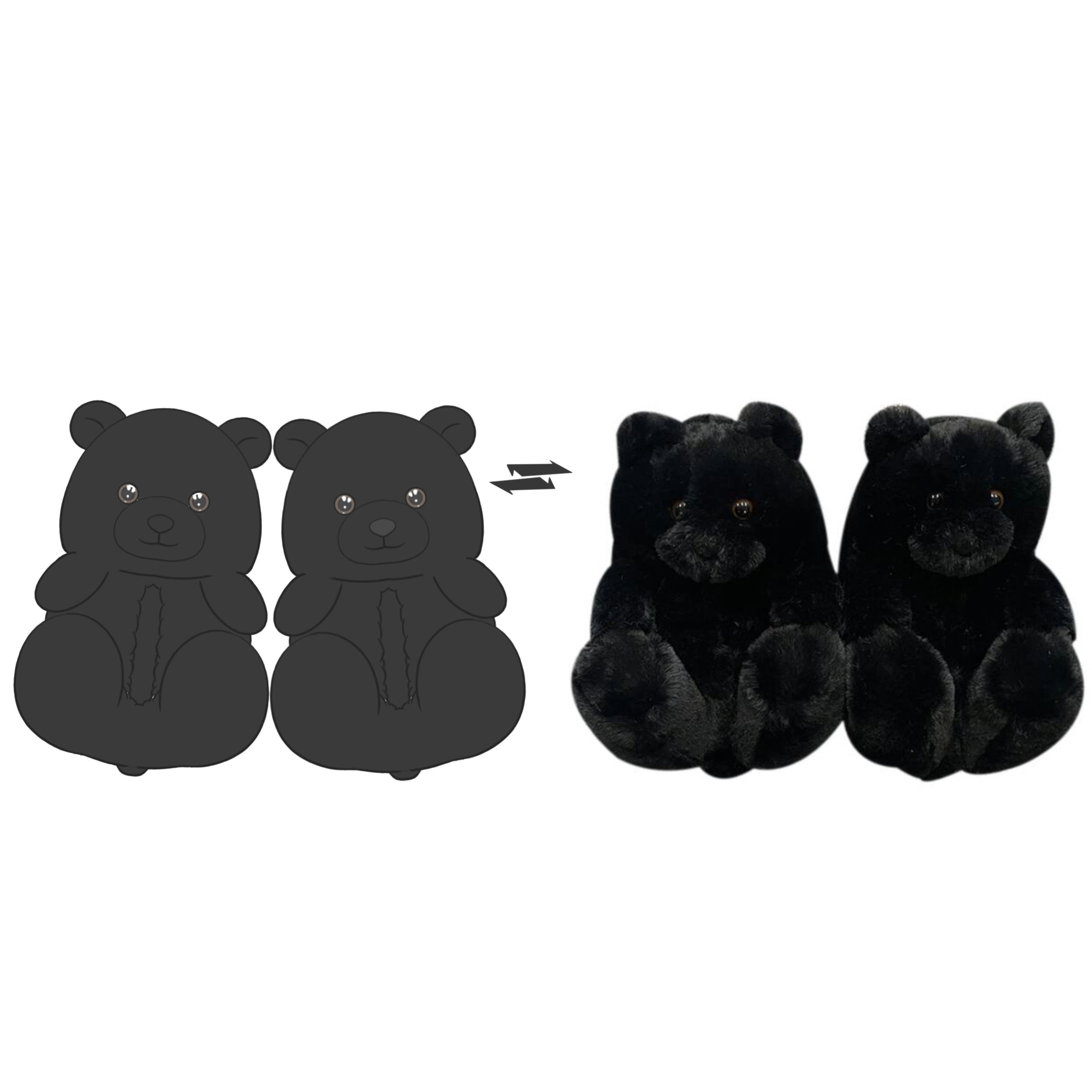 Fast Shipping Teddy Bear Slipper Comfortable House Fur Shoes Girls Woman Slippers Slides