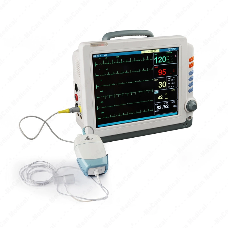 precio de fábrica cabecera pantalla táctil dispositivos de monitorización remota ambulante paciente Monitor multiparamétrico