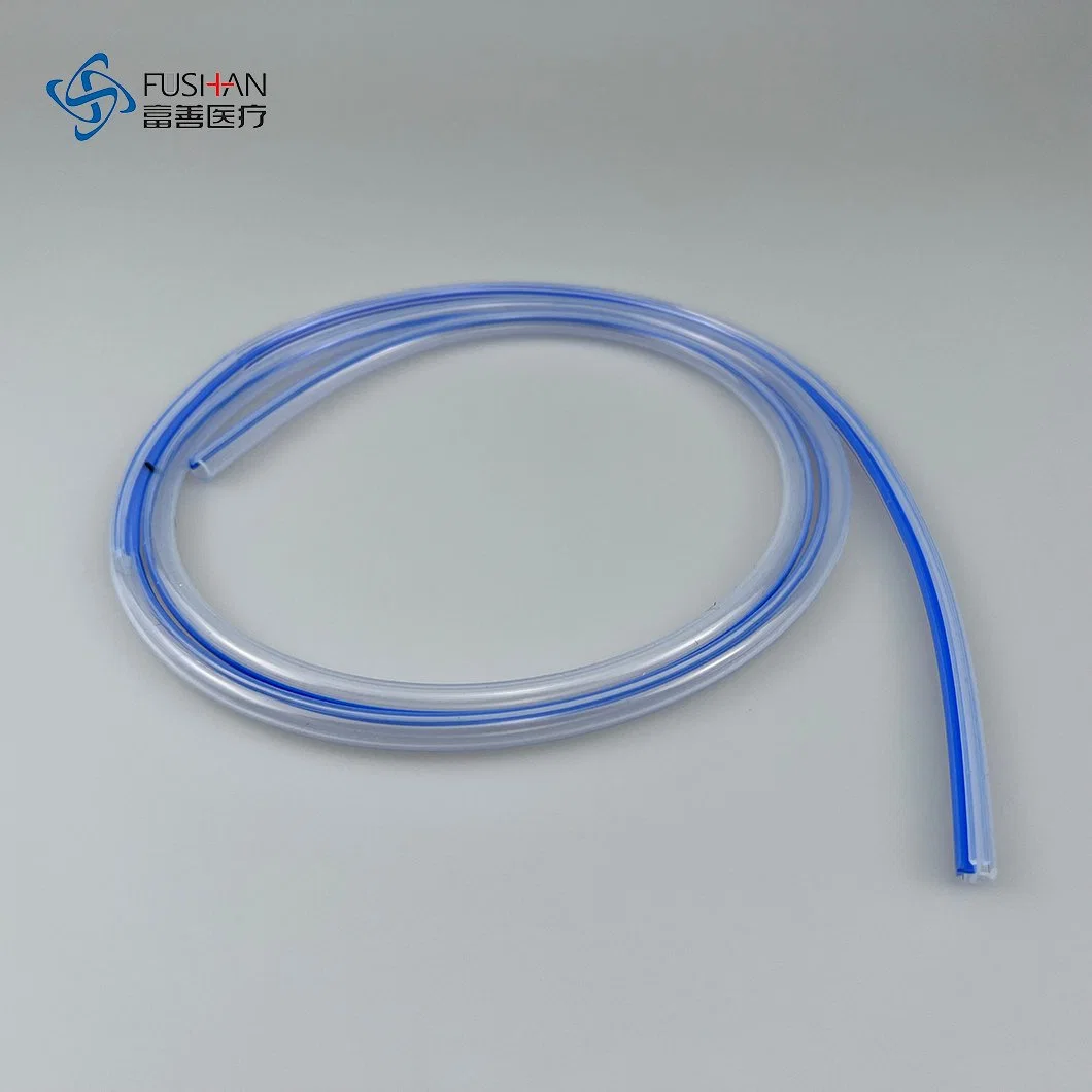 Heiße Verkäufe Medizinisches Fushan Verbrauchsmaterial Einweg Silikon Runde Geriffelte Drainage Katheter mit gewickelter Abflussleitung, Kit CE ISO13485 (10FR 15Fr 19Fr 24FR)