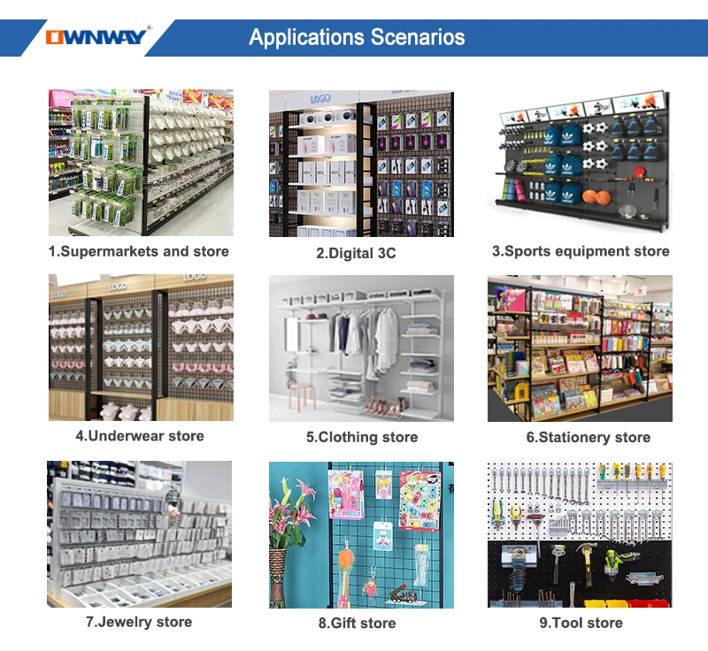 Two Sides Display Rack Hook for Rectangle Tube