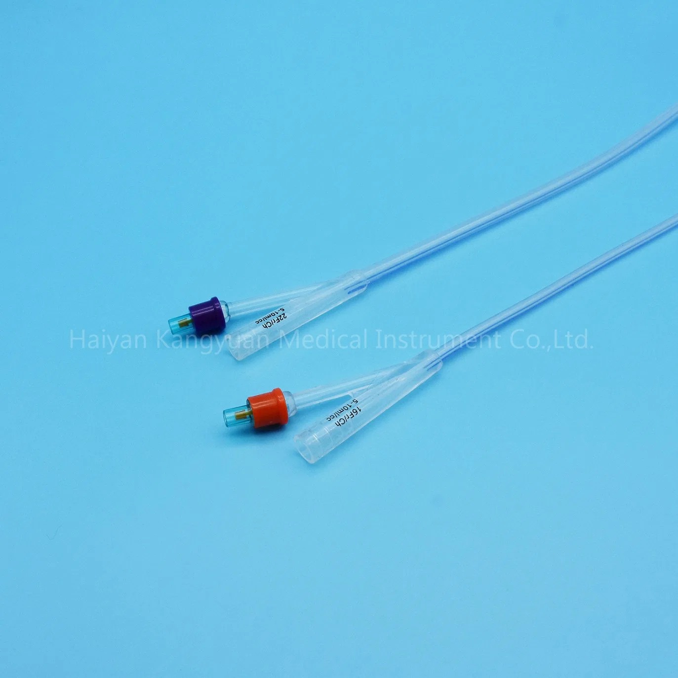 Standard 2 Way Silicone Foley Catheter for Single Use China Factory Round Tip with Normal Balloon