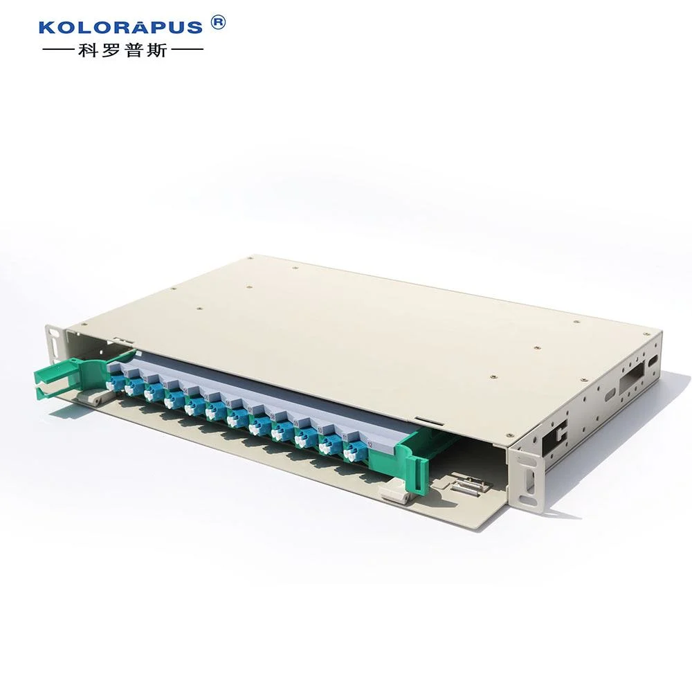 ODF LC 12-Port Fiber Optic Distribution Patch Panel