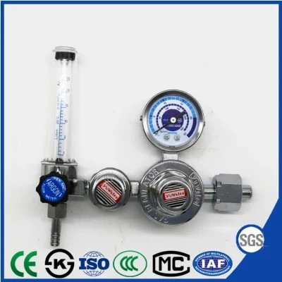 MIG TIG Helium / Argon Flowmeter Gas Reducer Cylinder Gas Pressure Regulators with Econo-Flow Gas Economizer