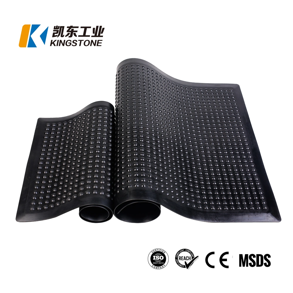 Hot Selling Rubber Carpet Safety Bubble Work Shop Non Slip Comfortable Mat