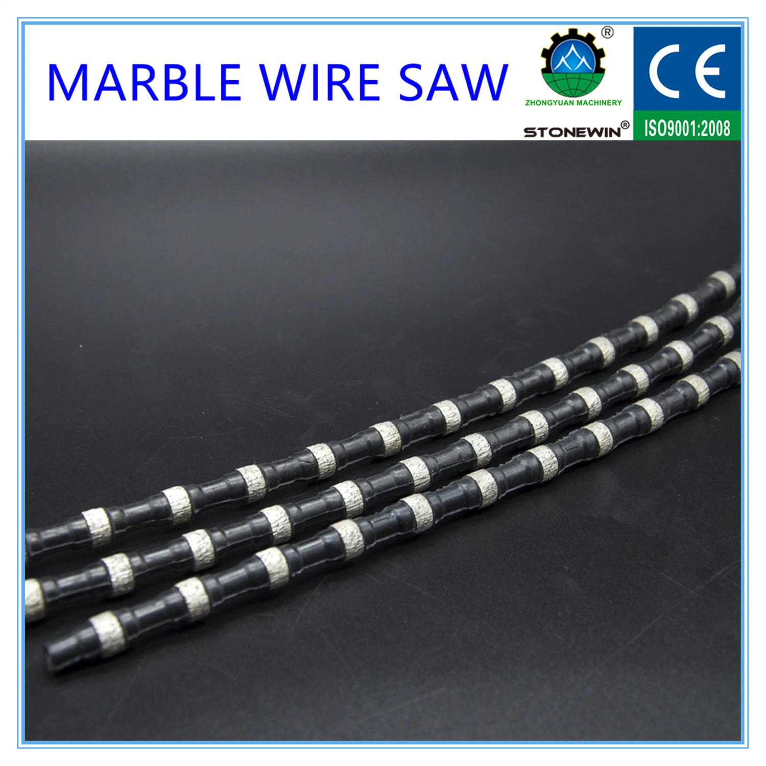 Spring Coating Marble Cutting Diamond Wire Saw for Quarry