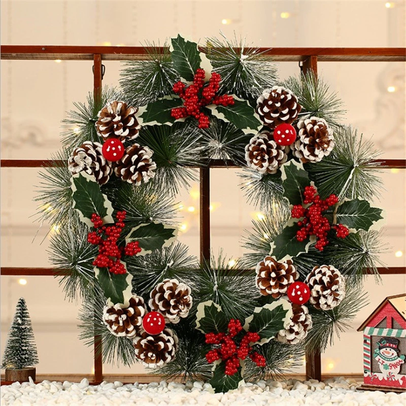 Pine Cone Wreath Hotel Mall Decorations