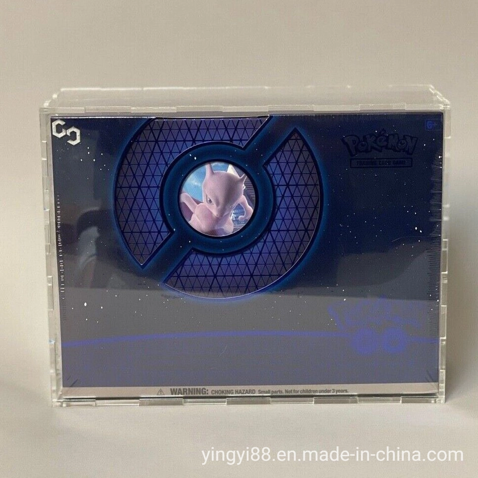 Yyb China Factory Custom Clear Acrylic Pokemon Tcg Elite Box