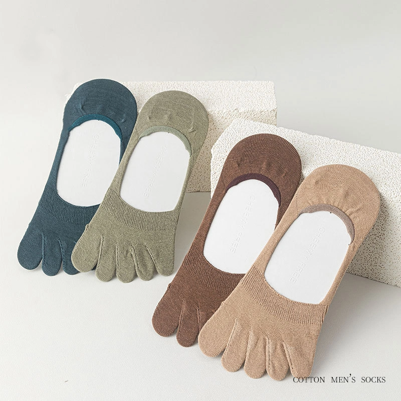 Non Slip Invisible Five Finger Toe Socks