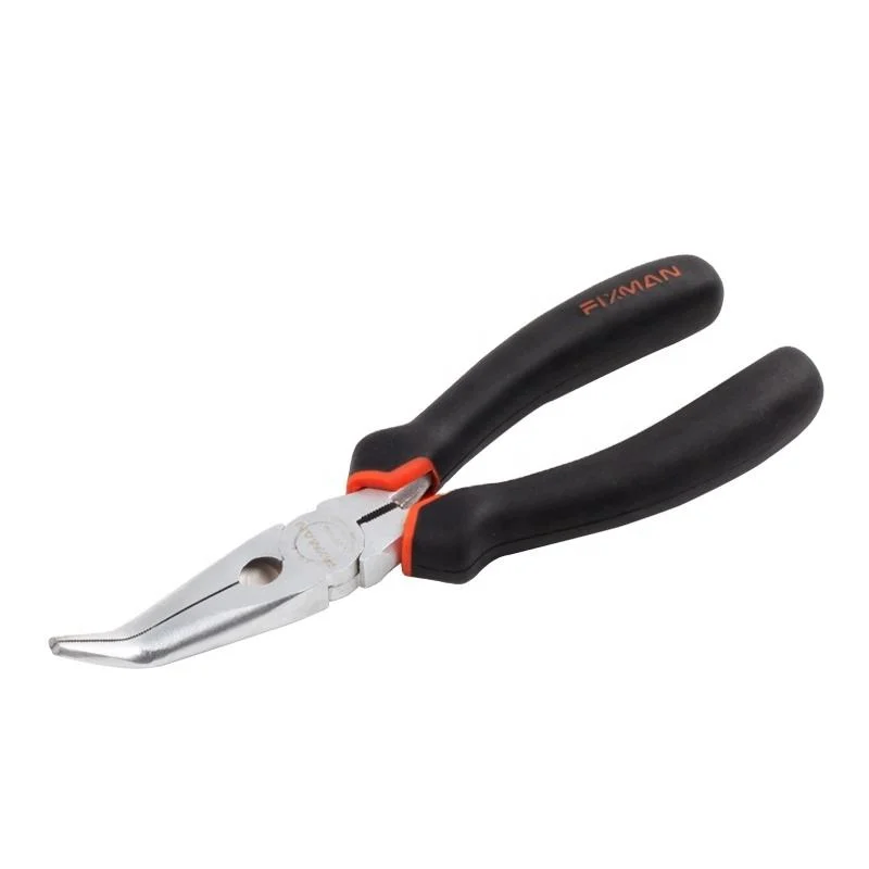 Fixman Hot Sale Utility Bent Nose Pliers Mini Nonslip Pince Hand Tools