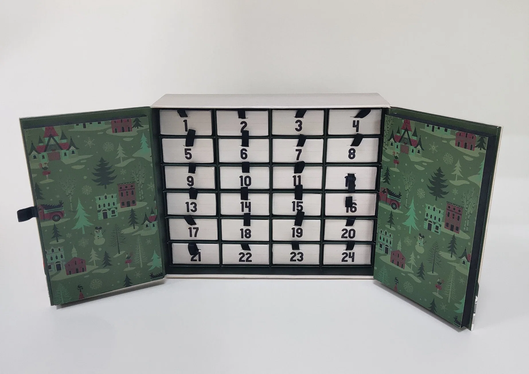 Bespoke Luxuriant Christmas Advent Calender Paper Packaging Box