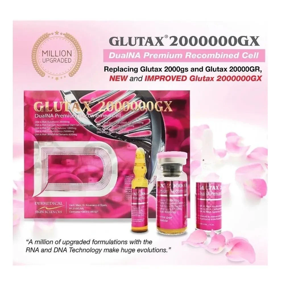 Premium Glutax 1800000d'injection de glutathion GS Glutax 2000000gx blanchissant la peau d'injection rapide