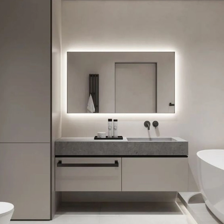 Modern Interior Design Wall Mounted Floating Shower Cabinet Bathroom Vanity Sets with Mirror Cabinet