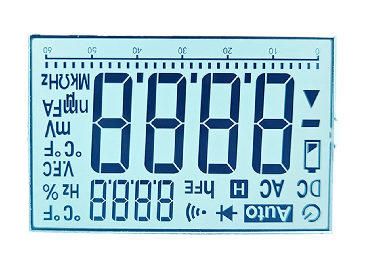 Custom Multimeter LCD Display Htn Positivetransflective LCD Screen