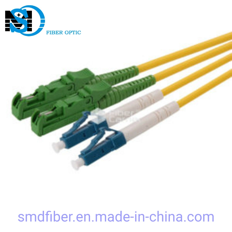 PVC Singlemode Dx E2000/Upc to LC/Upc Fiber Optic Cable