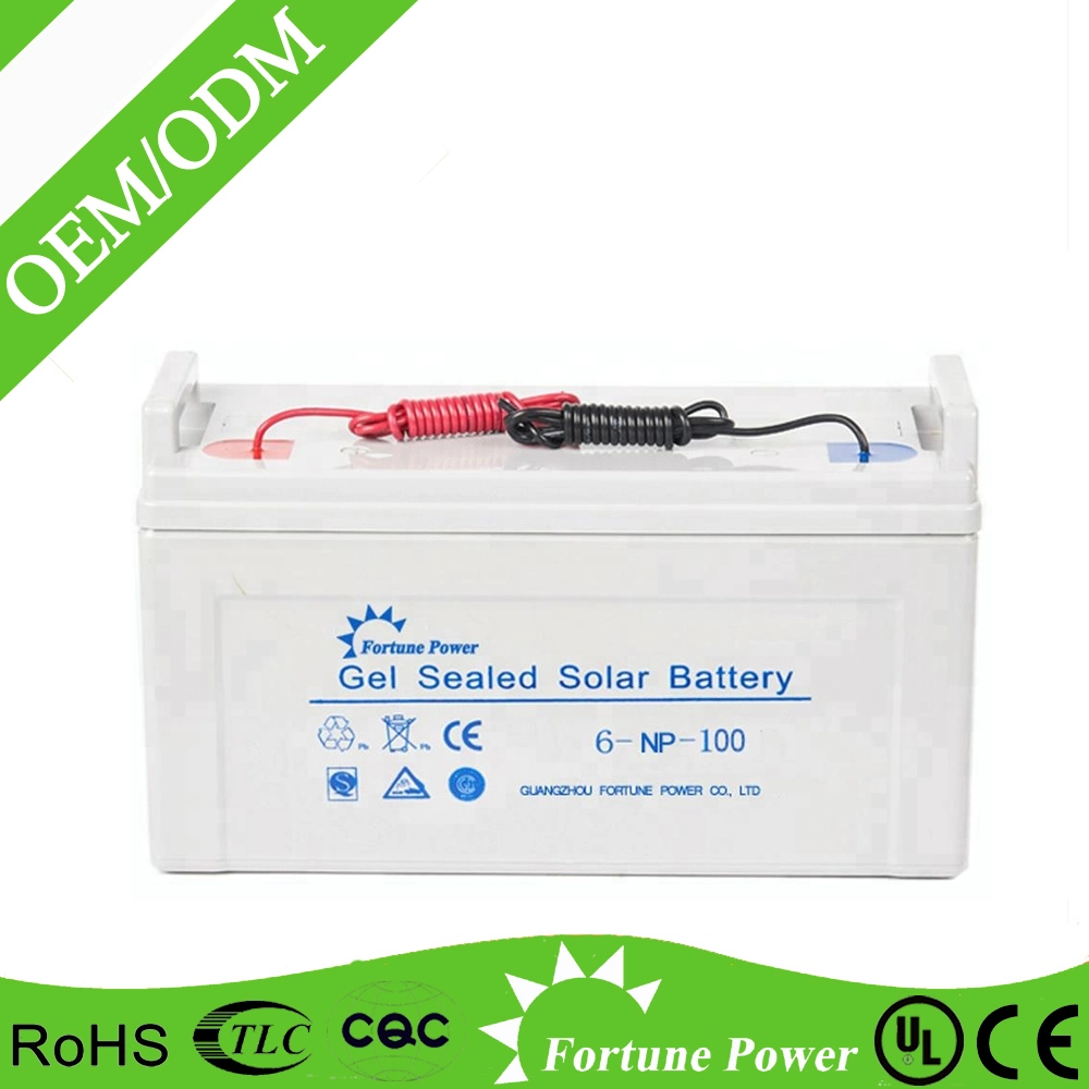 China Supplier Quality Assurance Solar Gel Battery 12V 100ah