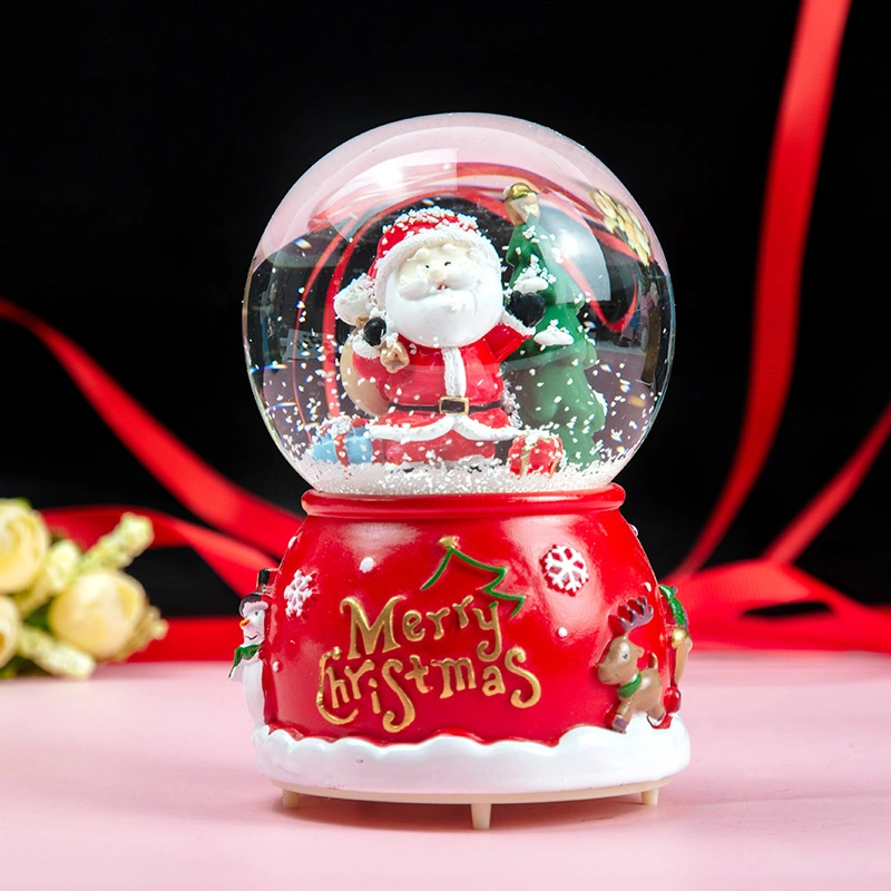 Resin Water Globe Christmas Moose Snowman Base Custom Snow Globe