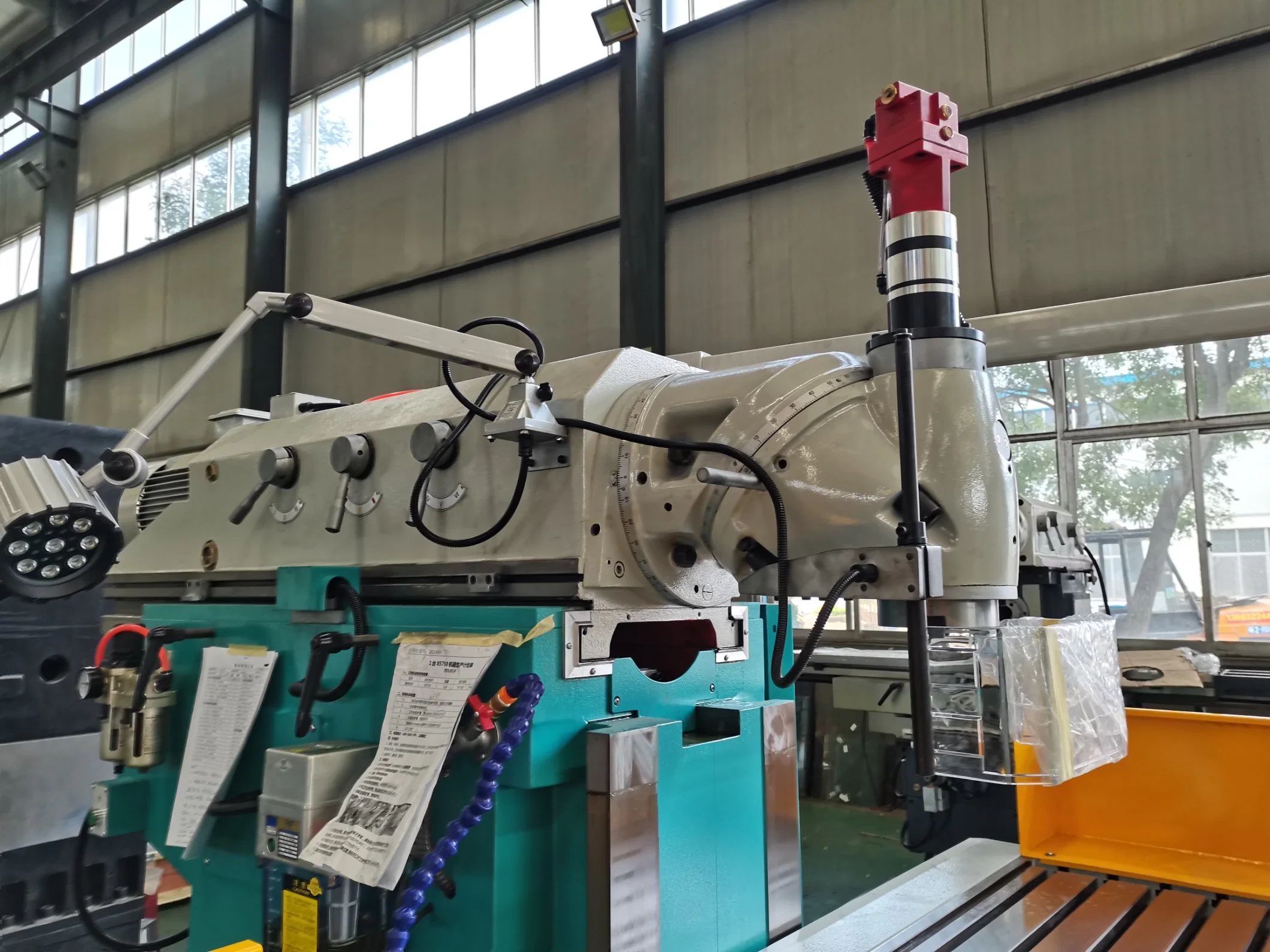 RAM Milling Machine for Metal Cutting Big Main Motor Power