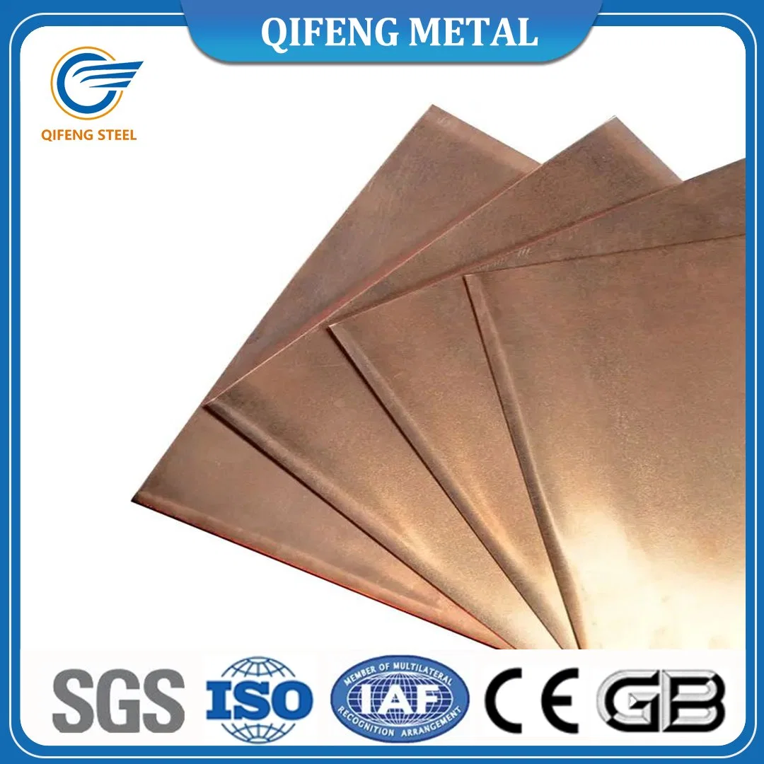 T2 Red Copper Sheet Heat Dissipation Pure Copper Plate 0.1-80mm