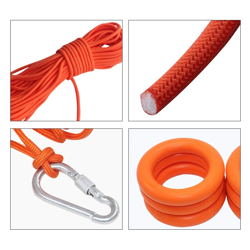 Water Rescue Floating 50m Water Rescue Life Rope with Float Ring